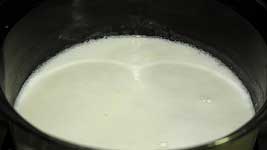 Boil the milk